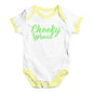 Funny Baby Bodysuits Cheeky Sprout Baby Unisex Baby Grow Bodysuit 3 - 6 Months White Yellow Trim