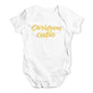 Funny Baby Clothes Christmas Cutie Baby Unisex Baby Grow Bodysuit New Born White