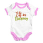 Bodysuit Baby Romper Elf In Training Baby Unisex Baby Grow Bodysuit 18 - 24 Months White Pink Trim