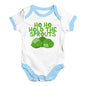 Baby Onesies Hold The Sprouts Baby Unisex Baby Grow Bodysuit New Born White Blue Trim