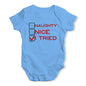 Funny Infant Baby Bodysuit Naughty Nice I Tried Baby Unisex Baby Grow Bodysuit 0 - 3 Months Blue