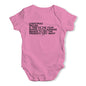 Baby Boy Clothes Christmas Description Baby Unisex Baby Grow Bodysuit New Born Pink