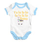 Bodysuit Baby Romper Fa La La La Llama Baby Unisex Baby Grow Bodysuit New Born White Blue Trim