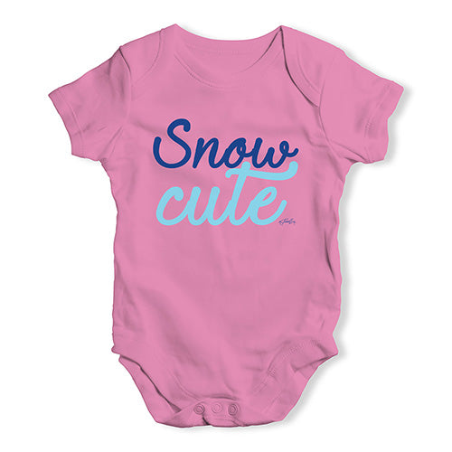 Baby Boy Clothes Snow Cute Baby Unisex Baby Grow Bodysuit 12 - 18 Months Pink