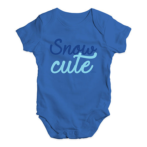Baby Boy Clothes Snow Cute Baby Unisex Baby Grow Bodysuit New Born Royal Blue