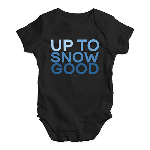 Baby Girl Clothes Up To Snow Good Baby Unisex Baby Grow Bodysuit 3 - 6 Months Black