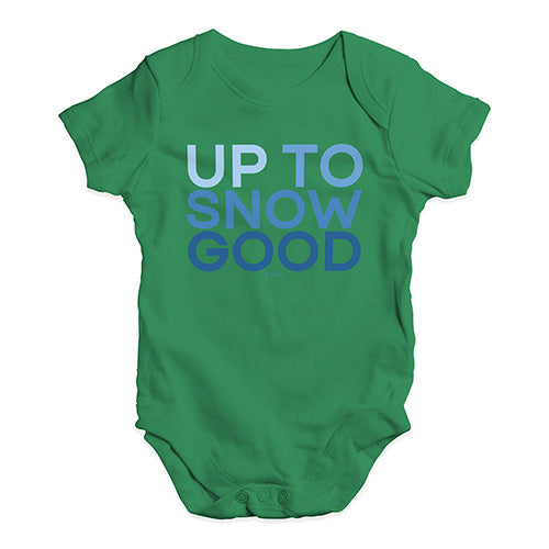 Bodysuit Baby Romper Up To Snow Good Baby Unisex Baby Grow Bodysuit 6 - 12 Months Green