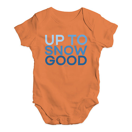 Baby Girl Clothes Up To Snow Good Baby Unisex Baby Grow Bodysuit 6 - 12 Months Orange
