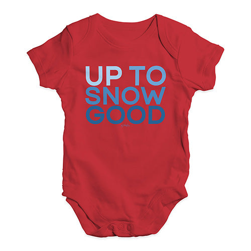 Baby Boy Clothes Up To Snow Good Baby Unisex Baby Grow Bodysuit New Born Red