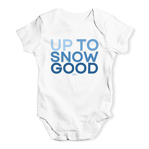 Bodysuit Baby Romper Up To Snow Good Baby Unisex Baby Grow Bodysuit 18 - 24 Months White