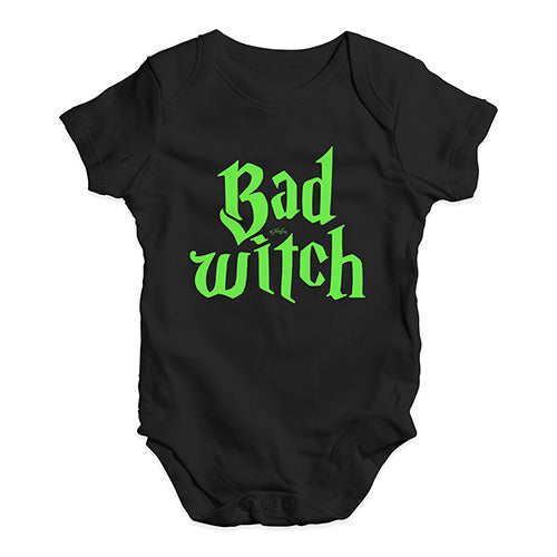 Funny Infant Baby Bodysuit Bad Witch Baby Unisex Baby Grow Bodysuit 18 - 24 Months Black