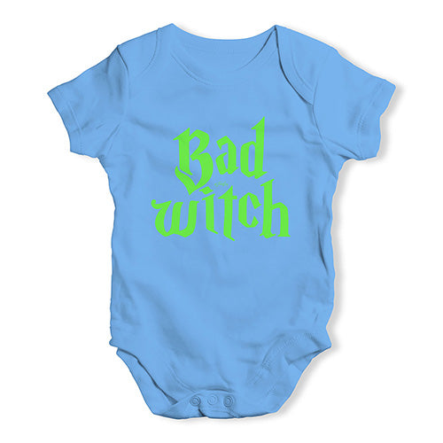 Babygrow Baby Romper Bad Witch Baby Unisex Baby Grow Bodysuit 18 - 24 Months Blue