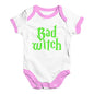 Baby Boy Clothes Bad Witch Baby Unisex Baby Grow Bodysuit 3 - 6 Months White Pink Trim