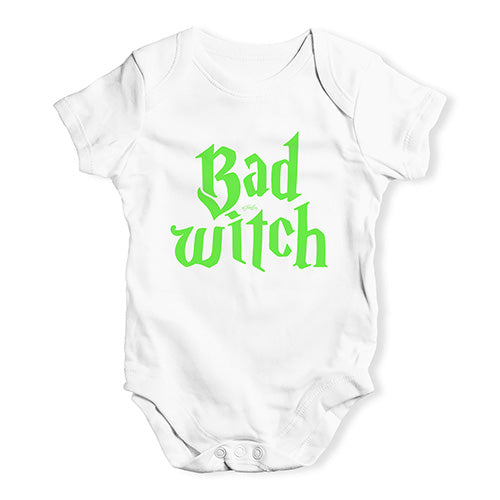 Baby Grow Baby Romper Bad Witch Baby Unisex Baby Grow Bodysuit 18 - 24 Months White