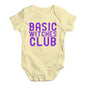 Cute Infant Bodysuit Basic Witches Club Baby Unisex Baby Grow Bodysuit New Born Lemon