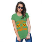 Novelty Tshirts Women Checking Out My Pumpkins Women's T-Shirt Large Green