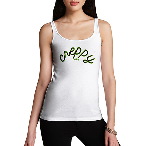 Womens Novelty Tank Top Creppy Creepy Women's Tank Top Small White