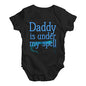 Bodysuit Baby Romper Daddy Is Under My Spell Baby Unisex Baby Grow Bodysuit 6 - 12 Months Black