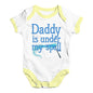 Baby Boy Clothes Daddy Is Under My Spell Baby Unisex Baby Grow Bodysuit 3 - 6 Months White Yellow Trim