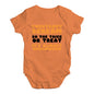 Funny Infant Baby Bodysuit Onesies Everybody Scream Baby Unisex Baby Grow Bodysuit 0 - 3 Months Orange