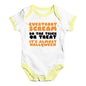 Funny Baby Onesies Everybody Scream Baby Unisex Baby Grow Bodysuit 18 - 24 Months White Yellow Trim