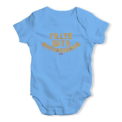 Funny Baby Bodysuits Filled With Shenanigans Baby Unisex Baby Grow Bodysuit 0 - 3 Months Blue