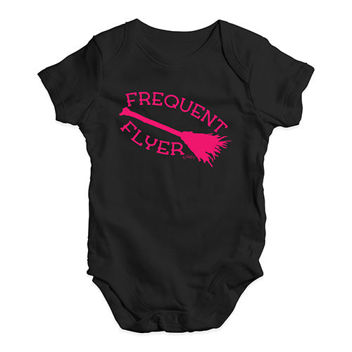 Funny Baby Bodysuits Frequent Flyer Baby Unisex Baby Grow Bodysuit 0 - 3 Months Black