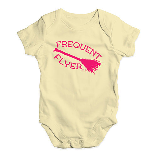 Bodysuit Baby Romper Frequent Flyer Baby Unisex Baby Grow Bodysuit 18 - 24 Months Lemon