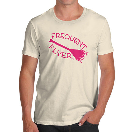 Funny Gifts For Men Frequent Flyer Men's T-Shirt Medium Natural