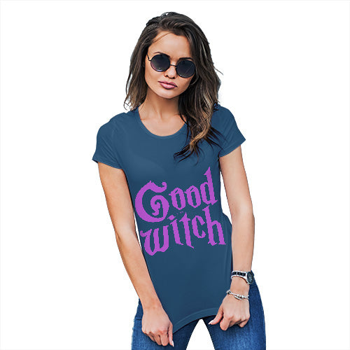 Womens Funny Sarcasm T Shirt Good Witch Women's T-Shirt Large Royal Blue