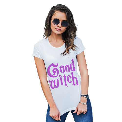 Womens T-Shirt Funny Geek Nerd Hilarious Joke Good Witch Women's T-Shirt Medium White