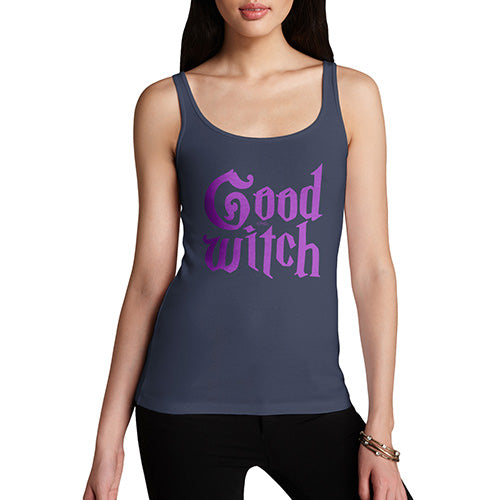 Funny Tank Tops For Women Good Witch Women's Tank Top Medium Navy