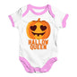 Funny Infant Baby Bodysuit Onesies Hallow Queen Baby Unisex Baby Grow Bodysuit 18 - 24 Months White Pink Trim