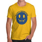 Mens T-Shirt Funny Geek Nerd Hilarious Joke Happy Haunting Men's T-Shirt Small Yellow