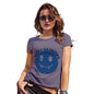 Novelty Tshirts Women Happy Haunting Women's T-Shirt Medium Plum