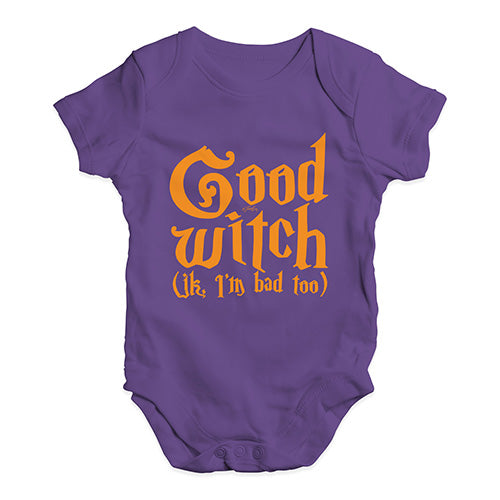 Baby Boy Clothes Good Witch I'm Bad Too Baby Unisex Baby Grow Bodysuit 18 - 24 Months Plum