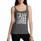 Funny Tank Top For Women Lazy Scary Ghost Costume Women's Tank Top X-Large Dark Grey