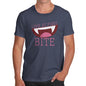 Funny T-Shirts For Men Love At First Bite Men's T-Shirt Large Navy