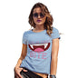 Novelty Gifts For Women Love At First Bite Women's T-Shirt Small Sky Blue