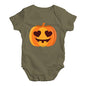 Baby Grow Baby Romper Love Pumpkin Baby Unisex Baby Grow Bodysuit 3 - 6 Months Khaki