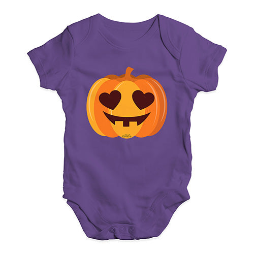 Baby Grow Baby Romper Love Pumpkin Baby Unisex Baby Grow Bodysuit New Born Plum