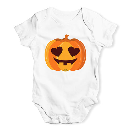 Baby Grow Baby Romper Love Pumpkin Baby Unisex Baby Grow Bodysuit New Born White