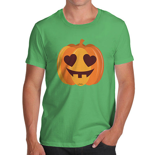 Funny T-Shirts For Men Love Pumpkin Men's T-Shirt X-Large Green