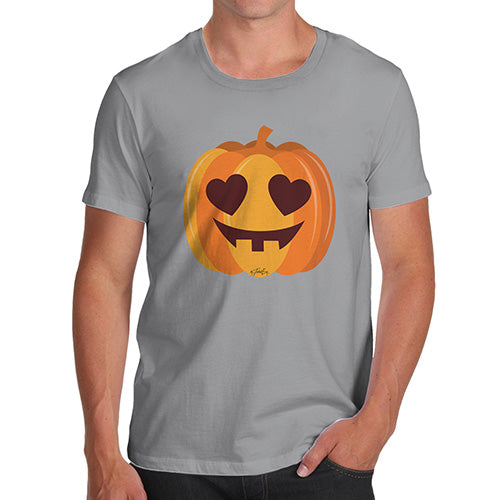 Funny Tee Shirts For Men Love Pumpkin Men's T-Shirt Small Light Grey