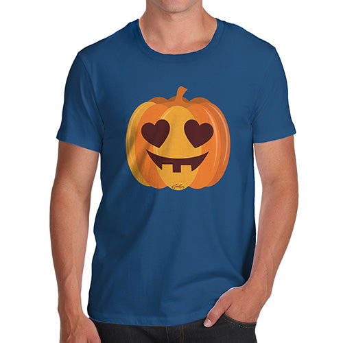 Funny T-Shirts For Men Love Pumpkin Men's T-Shirt X-Large Royal Blue