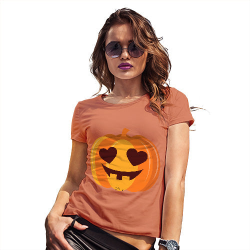 Novelty Gifts For Women Love Pumpkin Women's T-Shirt Large Orange