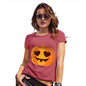 Funny T-Shirts For Women Love Pumpkin Women's T-Shirt X-Large Red