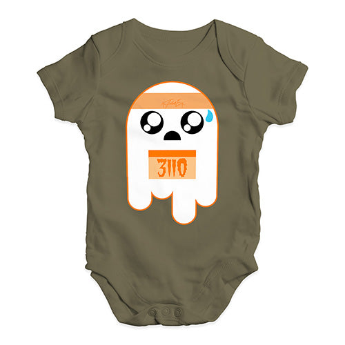 Funny Infant Baby Bodysuit Onesies Marathon Ghost Baby Unisex Baby Grow Bodysuit 0 - 3 Months Khaki