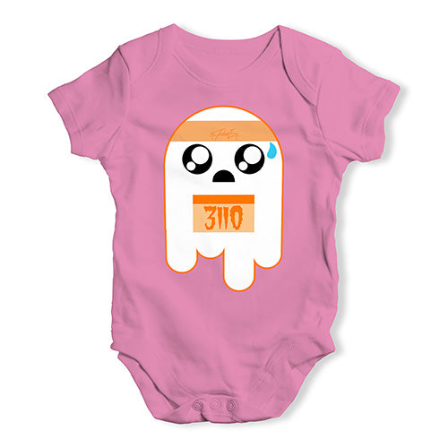 Babygrow Baby Romper Marathon Ghost Baby Unisex Baby Grow Bodysuit 3 - 6 Months Pink