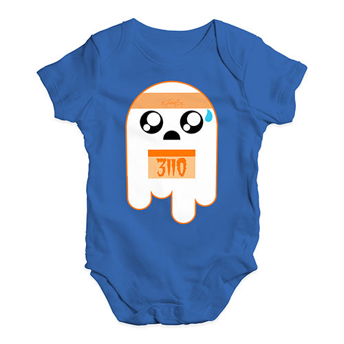 Baby Onesies Marathon Ghost Baby Unisex Baby Grow Bodysuit 18 - 24 Months Royal Blue